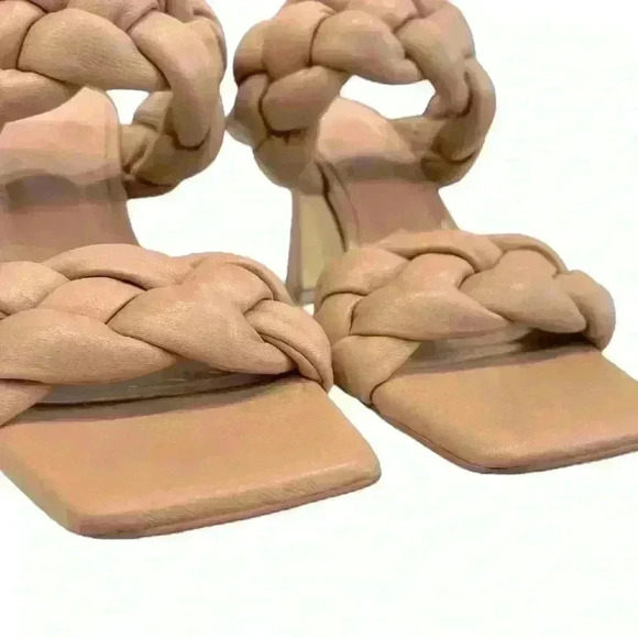 Marc Fisher Hammy Braided High Heel Slide Sandals, Size 6.5 - Picture 7 of 8